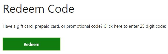 enter microsoft code xbox one